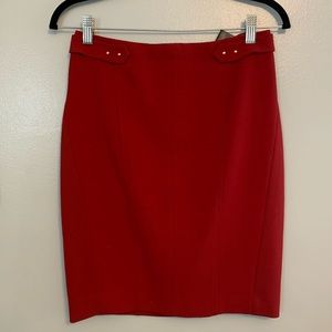 🍃NWOT🍃 WHBM RED SKIRT SZ 4